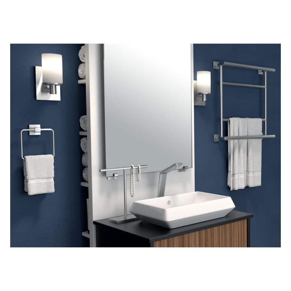 Freestanding Countertop Hand Towel Holder | 11.13"H x 10.50"W Weighted Base Towel Rack Stand