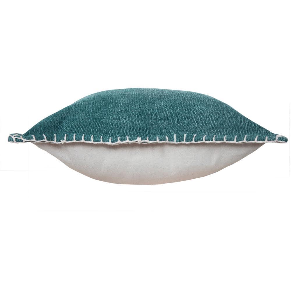Rajani Home Contemporary Solid Stonewashed Handmade Cotton Throw Pillow Set