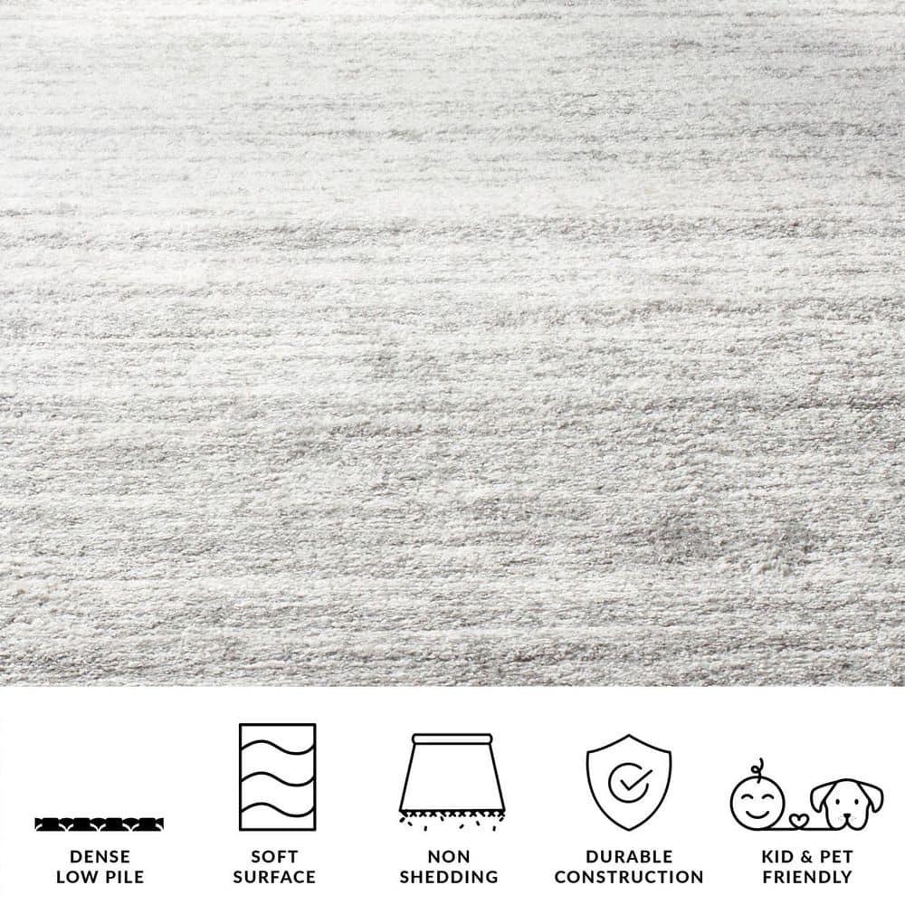 Adirondack ADR113 Machine Made Indoor Area Rug - Light Grey/Grey - 9'x12' - Safavieh