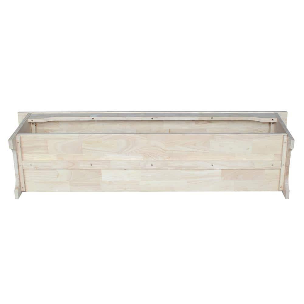 60" Brookstone Bench - International Concepts: Solid Wood, Unfinished, Parawood, Seats 2