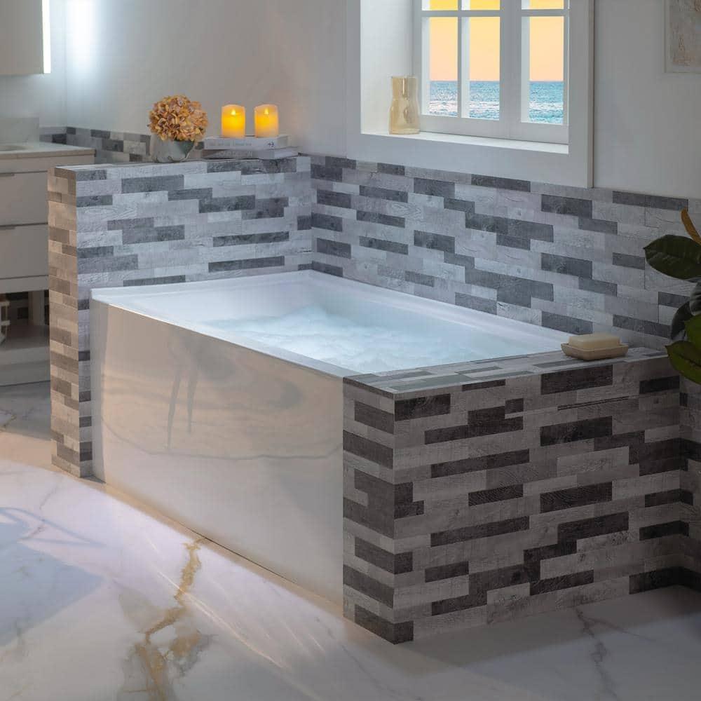 Vine 60'' x 30'' Alcove / Tile In Soaking Acrylic Bathtub