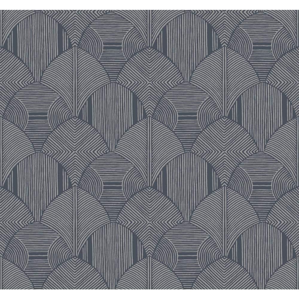 A-Street Prints Meyberg Silver Geometric Wallpaper | Perigold
