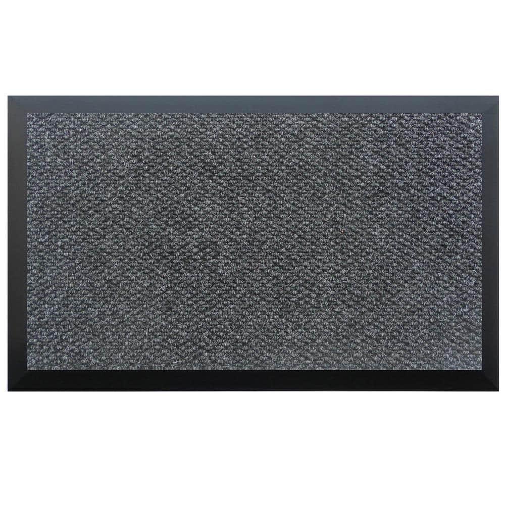 Callowaymills 36-in x 96-in Charcoal Indoor or outdoor Decorative Door Mat