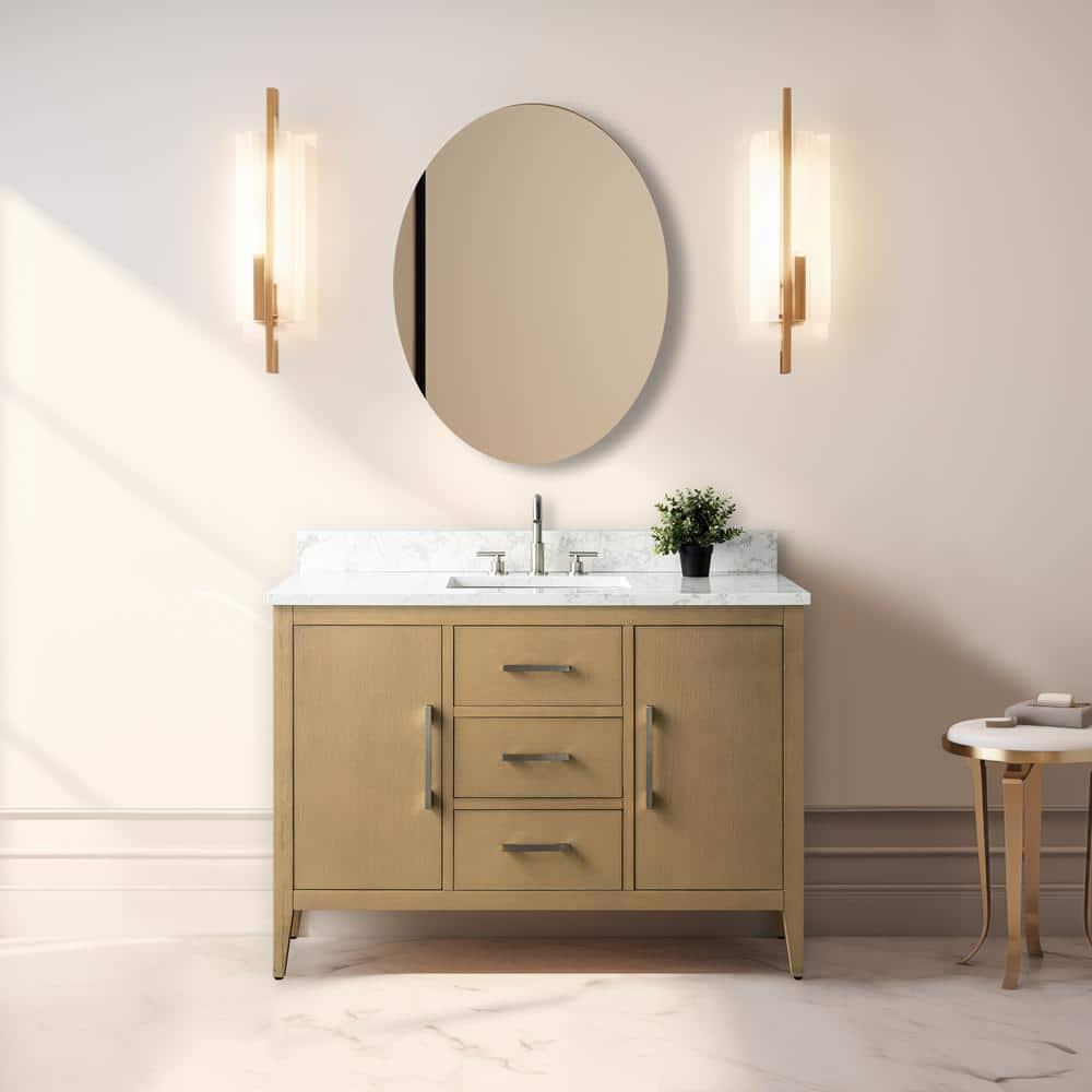 48'' Single Bathroom Vanity with Engineered Marble Top