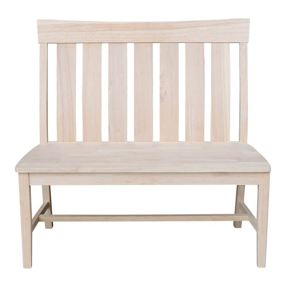 Ava Solid Wood Bench - Unfinished