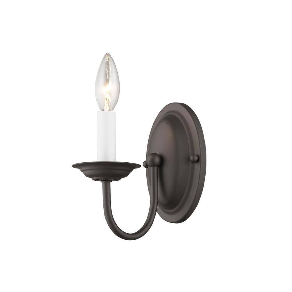 Livex Lighting Home Basics 1 - Light Wall Light in  Bronze
