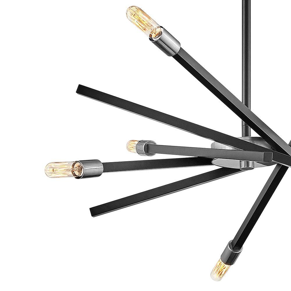 Hinkley Lighting Archer 6 - Light Chandelier in  Satin Black