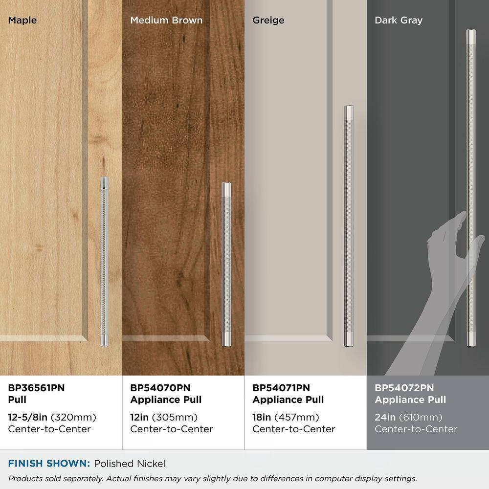 Amerock Bronx 24 inch (610mm) Center-to-Center Polished Nickel Appliance Pull