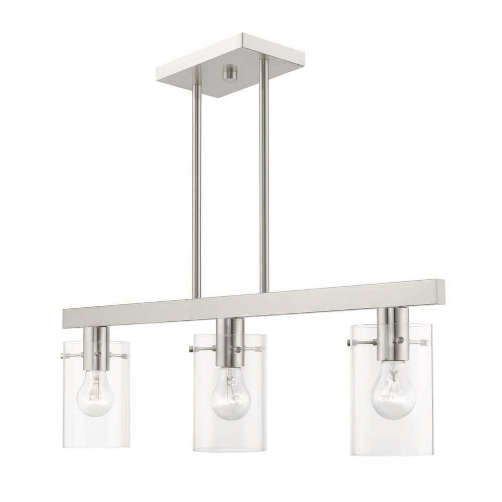 Livex Lighting Munich 3 - Light Chandelier in  Brushed Nickel