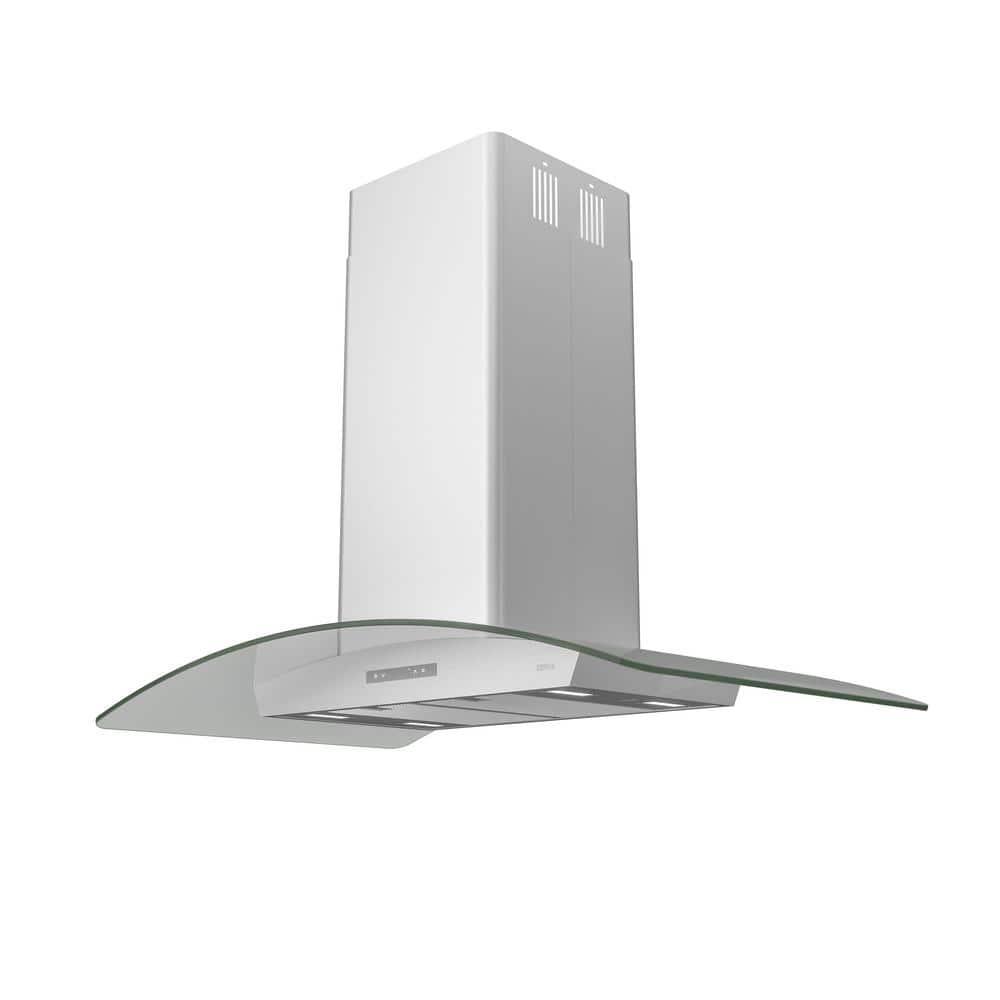 42" Milano 700 CFM Convertible Island Range Hood with Nightlight
