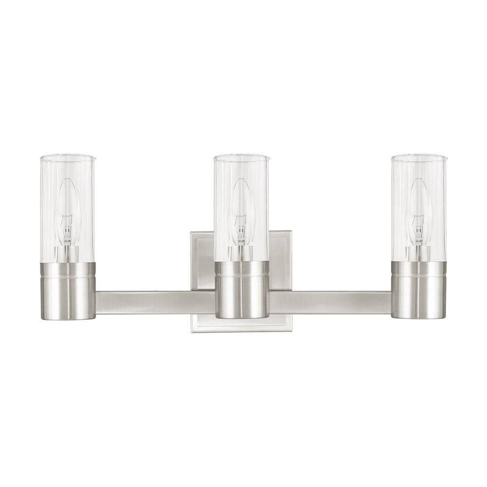 Livex Lighting Midtown 3 - Light Vanity in  Brushed Nickel