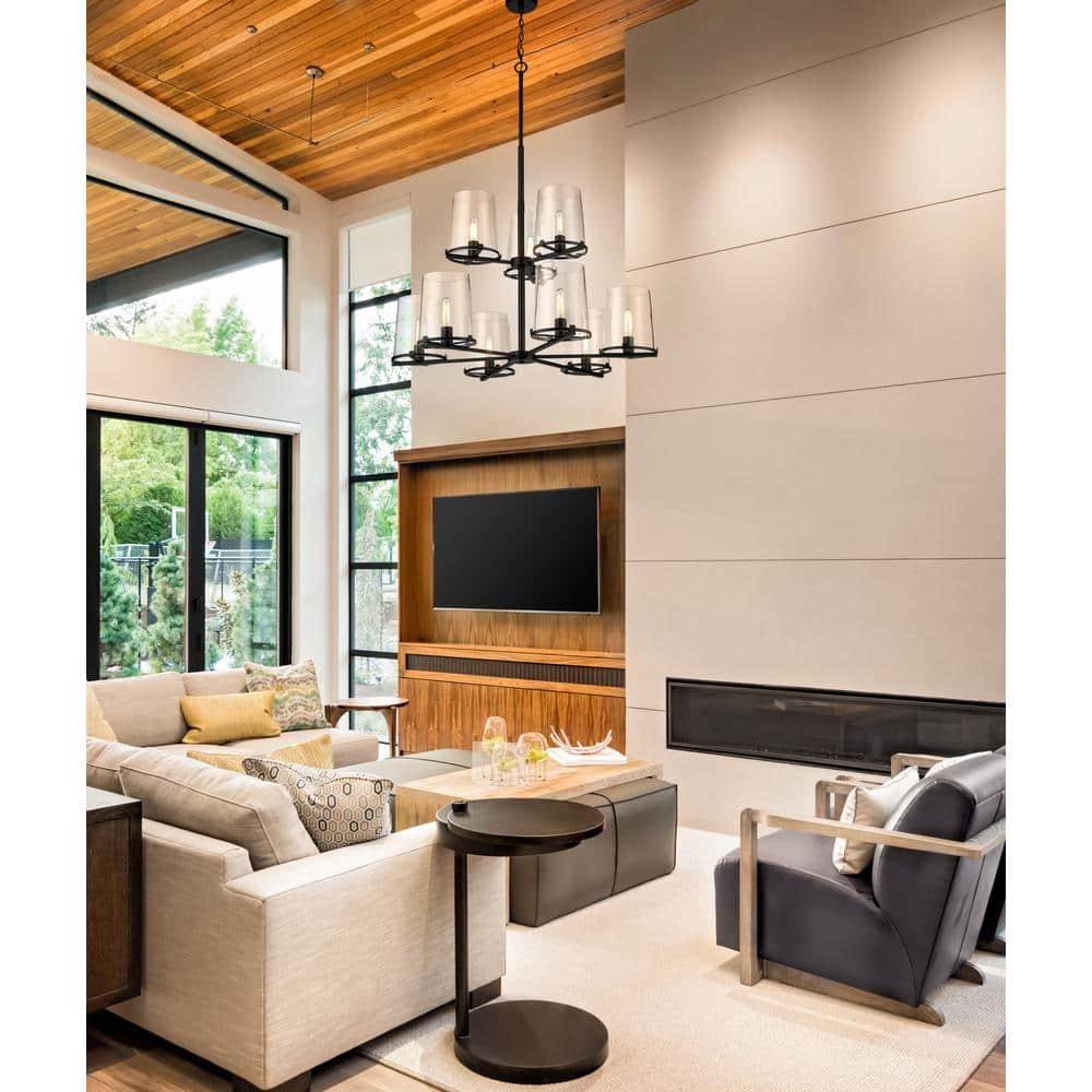 Z-Lite Callista 9 - Light Chandelier in  Matte Black