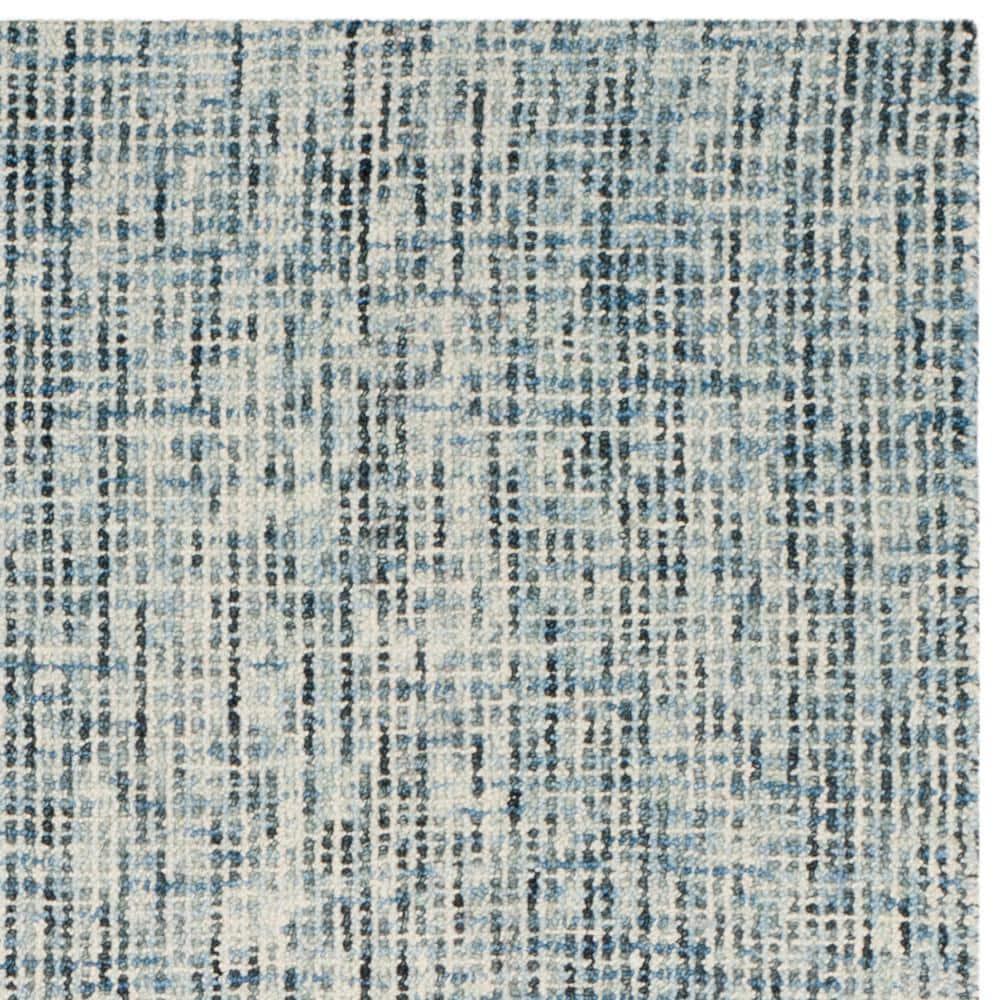 SAFAVIEH Abstract Delia Geometric Wool Area Rug, Blue/Charcoal, 5' x 8'