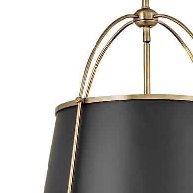 4894WS-Hinkley Lighting-Clarke - 12W 1 LED Large Pendant-16.25 Inches Tall and 16.25 Inches Wide-Warm Brass Finish