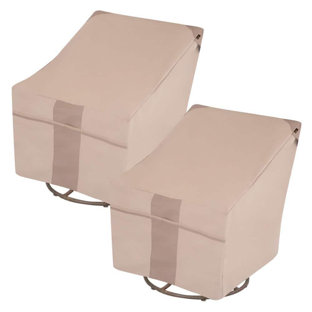 Modern Leisure Modern Leisure Monterey Patio Swivel Lounge Chair Cover, 2-Pack, 37.5"L x 39.25"W x 38.5"H, Beige (Set of 2)