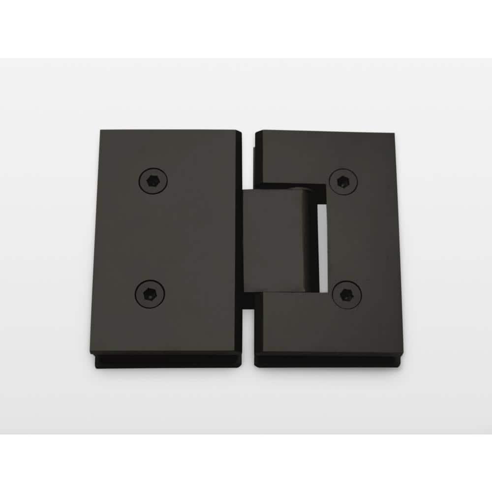 Glass Warehouse Halo 61.5 in. x 78 in. Frameless Glass Hinge Shower Door GW-GH-61.5-MB