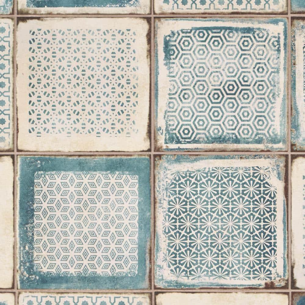 Bond Tile 8" x 8" Encaustic Patterned Look Wall & Floor Tile