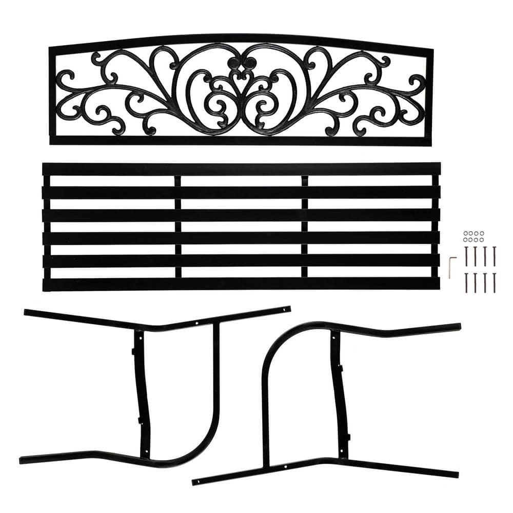 House of Hampton® Blooming Garden Metal Bench