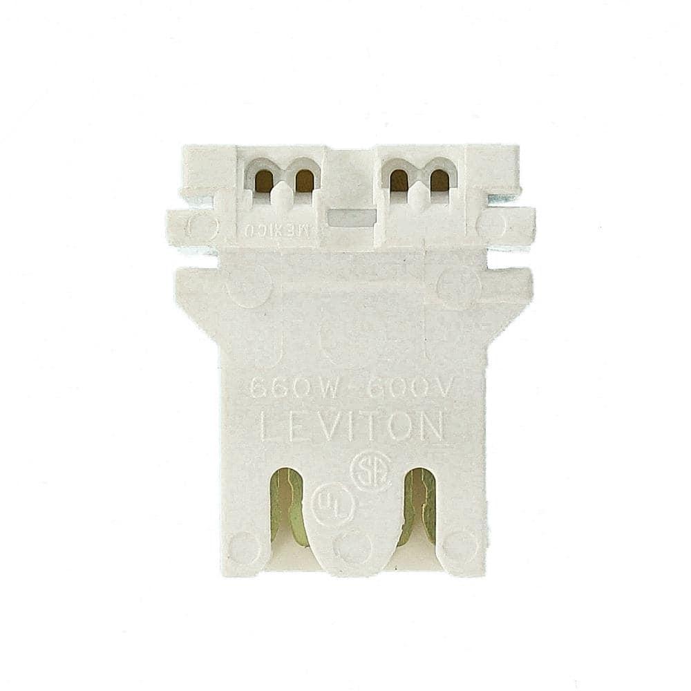 Leviton 13180-U Medium Base Bi-Pin U-Shaped Lamp Fluorescent Lampholder