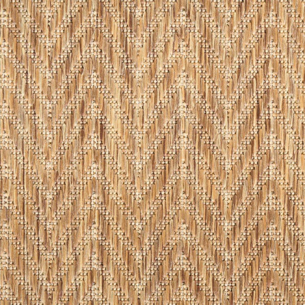 Nourison Horizon Indoor/Outdoor 8' x 10' Natural Modern Chevron Flatweave Rug