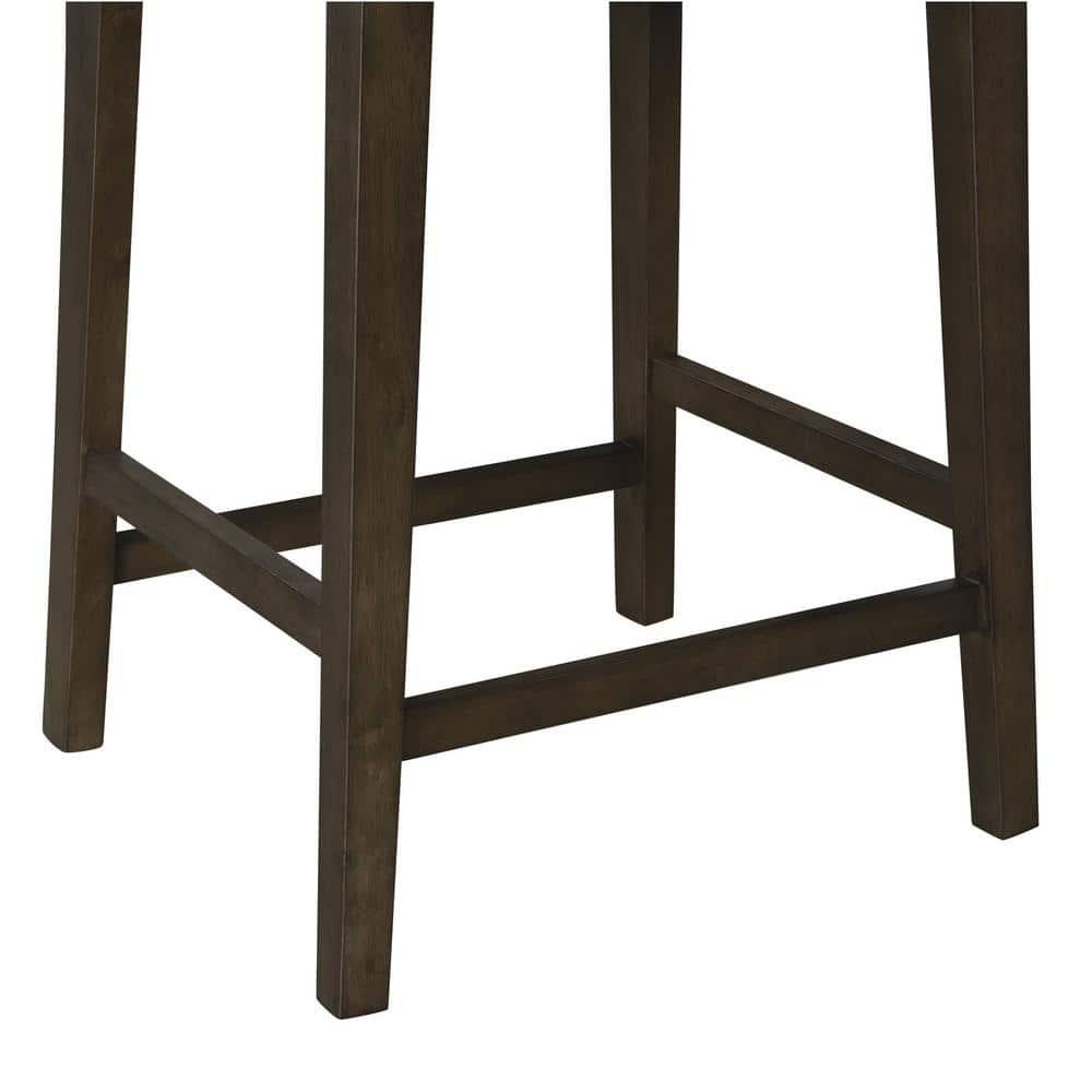 Boraam Torino Wood Counter Height Barstool Carbonite Finish