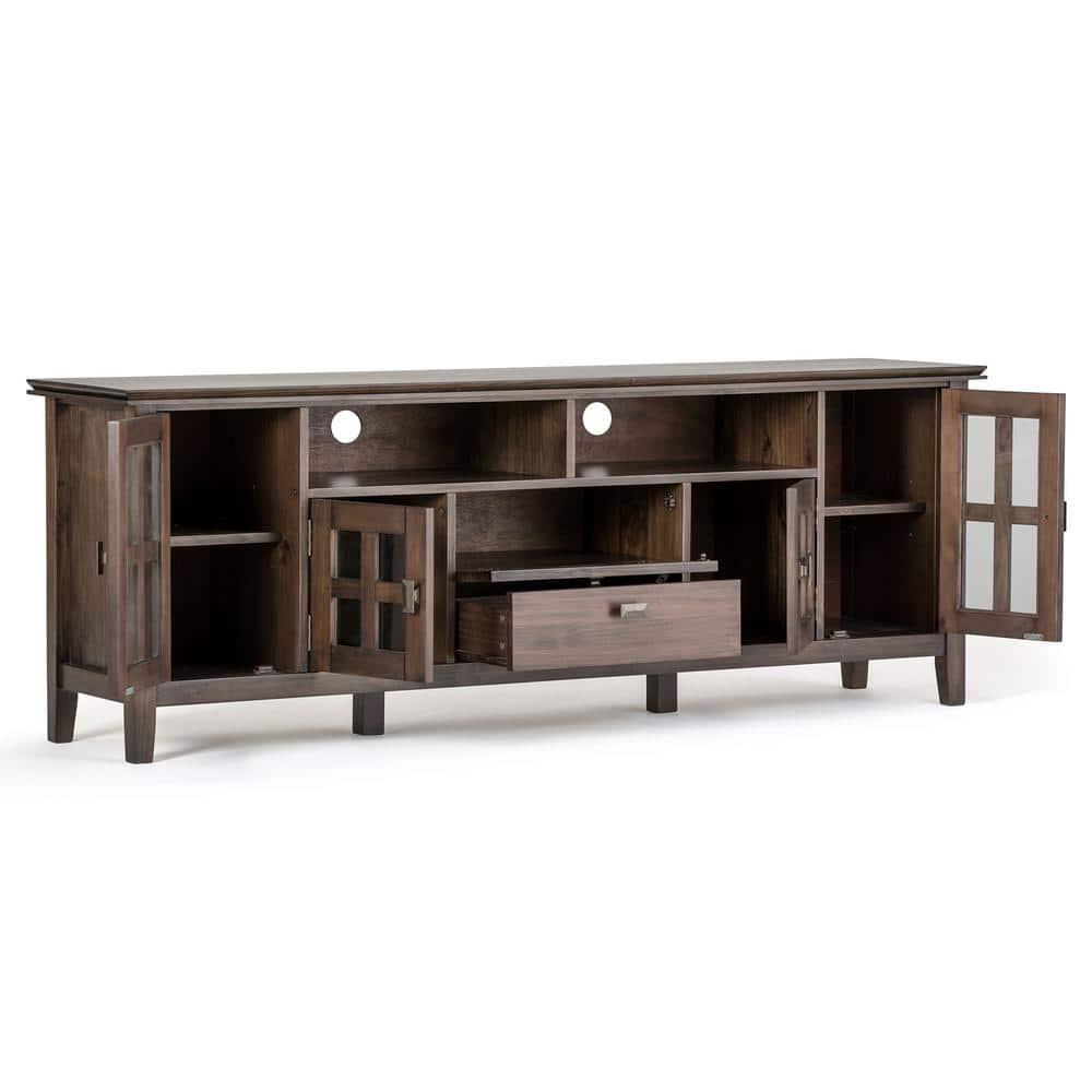 Simpli Home Artisan SOLID WOOD 72 inch TV Media Stand