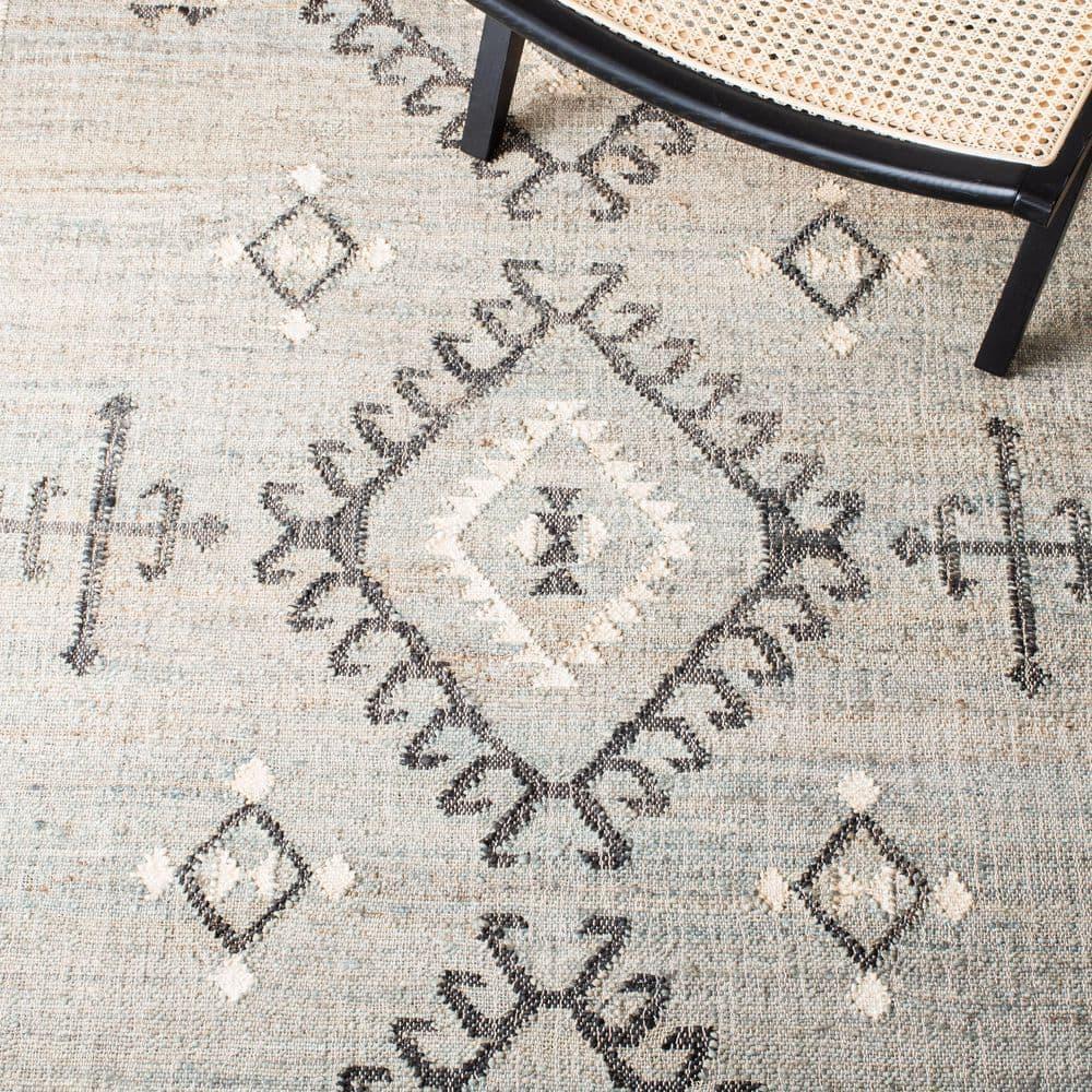 SAFAVIEH Kilim Lisette Tribal Area Rug, Blue/Black, 9' x 12'