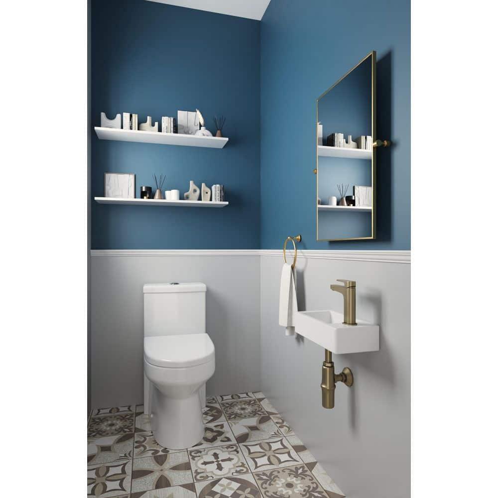 DeerValley DV-1V081R White Ceramic Rectangular 7'' Wall Mount Bathroom Sink