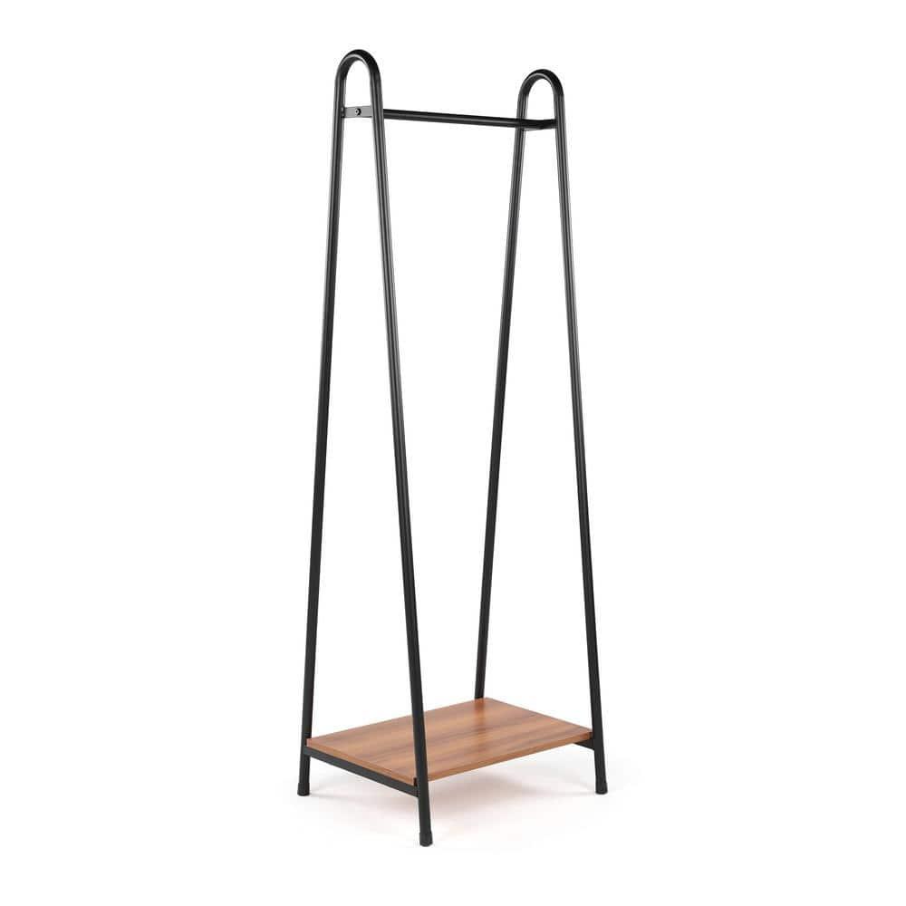 Humble Crew Freestanding Coat Rack: Mid-Century Modern Style, Metal Frame, Laminate Surface