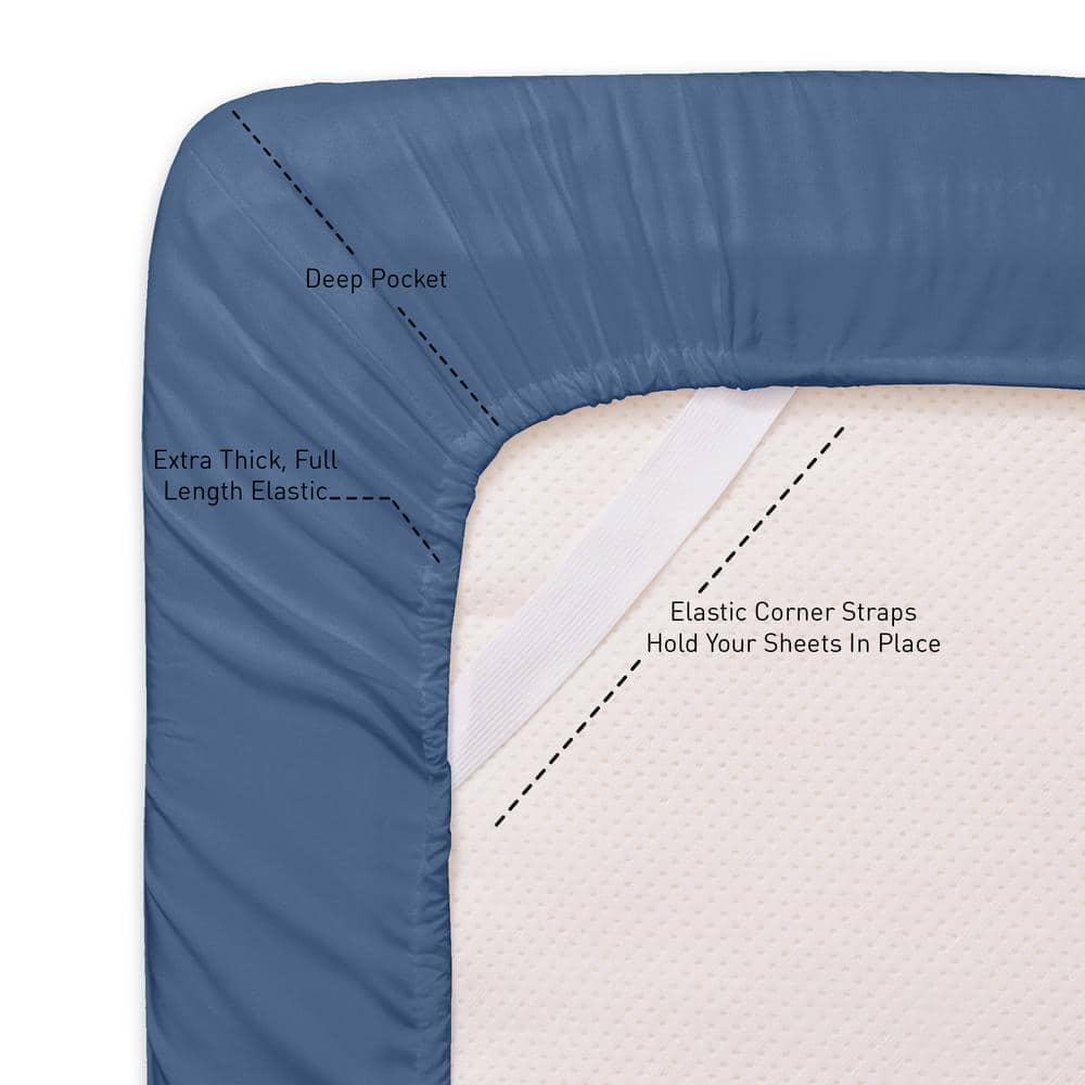 Sweet Home Collection Luxurious Soft Microfiber Sheet Set with Bonus Pillowcases