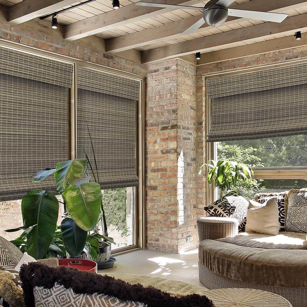 Radiance Newport 30-in Cordless Driftwood Roman Shade