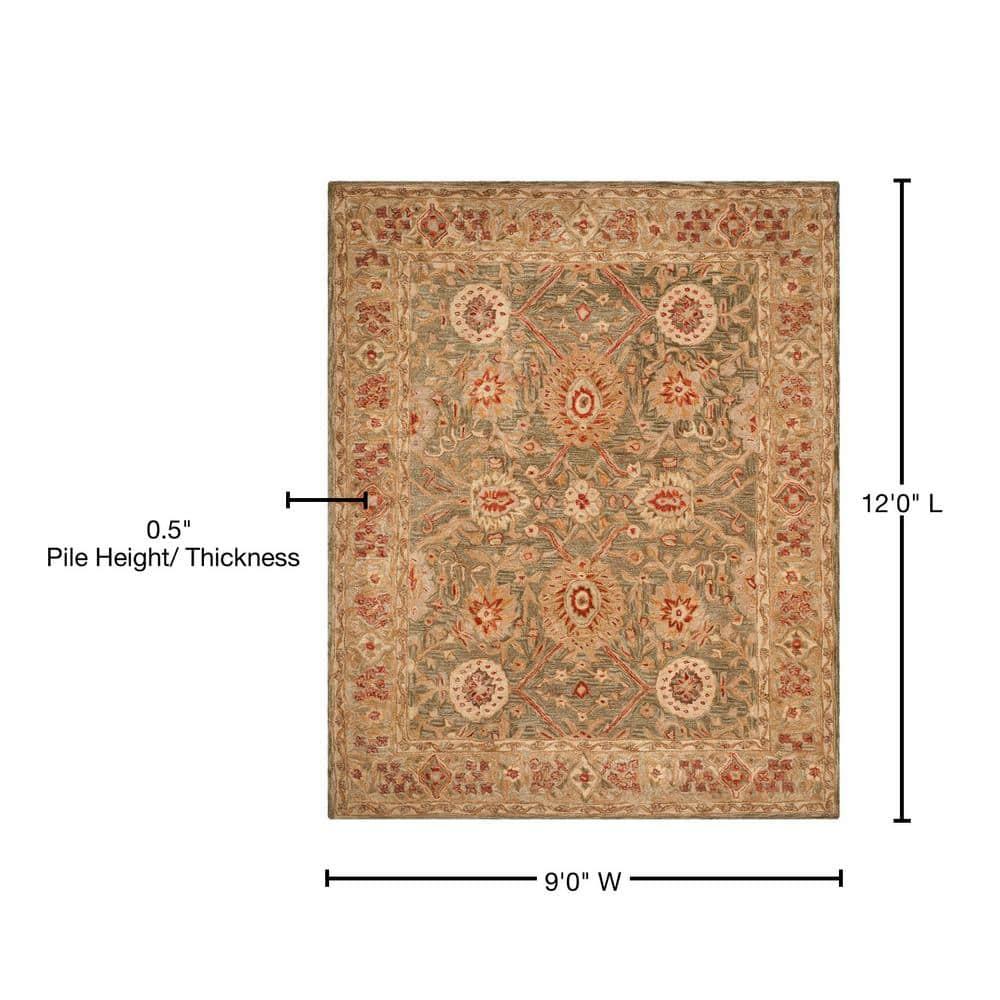 Anatolia AN516 Hand Tufted Indoor Area Rug - Brown/Ivory - 9'x12' - Safavieh