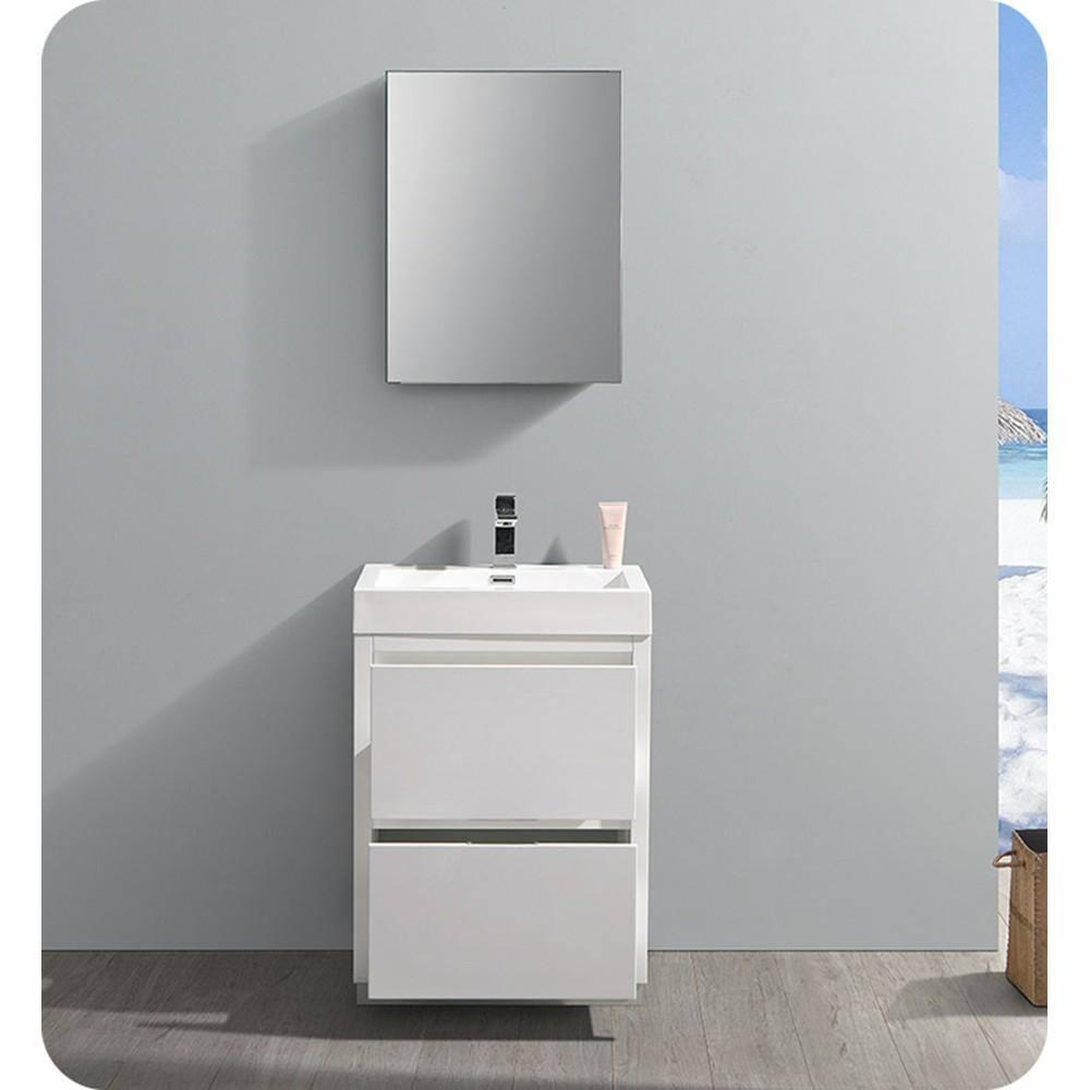 Valencia 24" Freestanding Single Sink Bathroom Vanity with Top and Sink (Faucet Not Included)