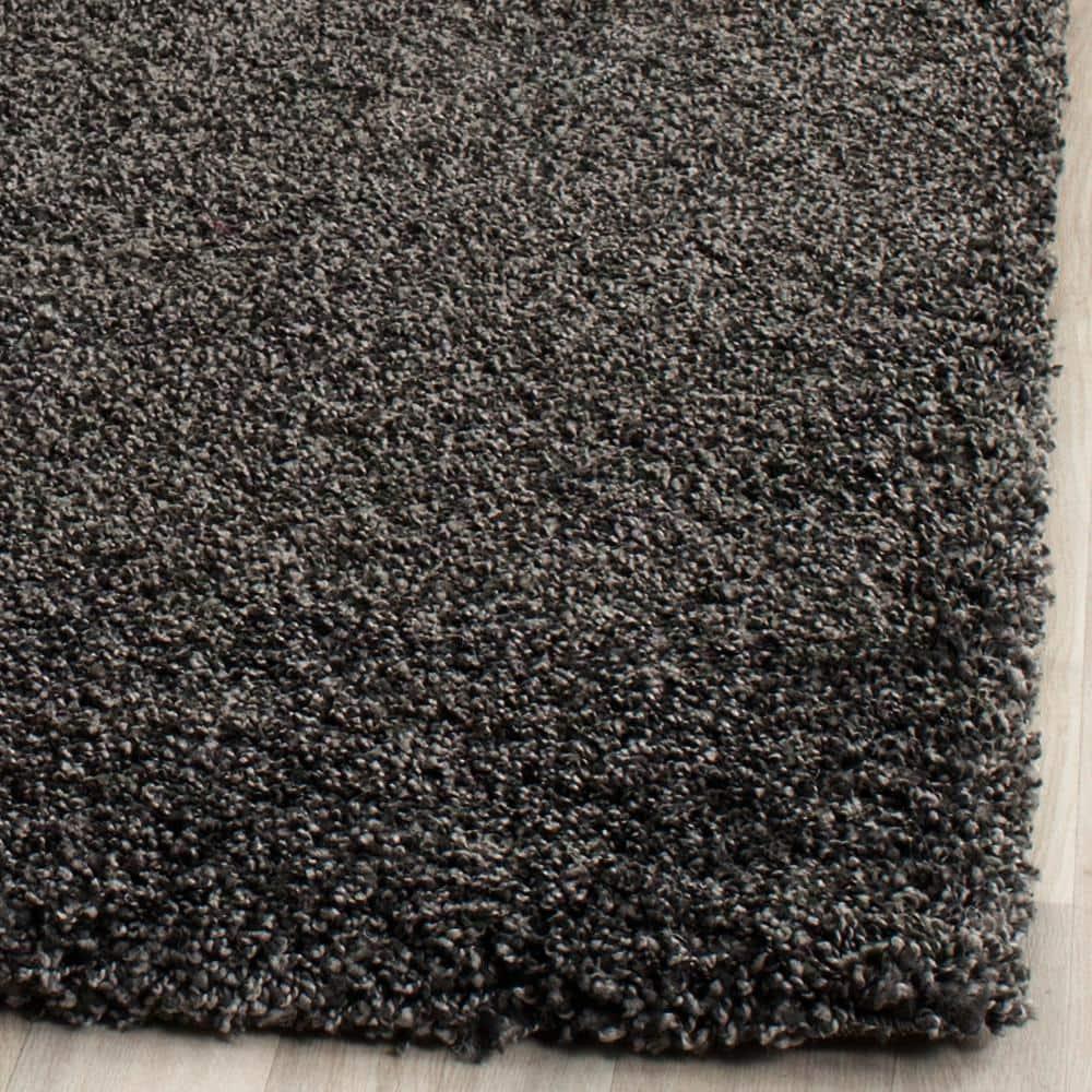 Milan Shag SG180 Power Loomed Indoor Area Rug - Dark Grey - 5'1"x8' - Safavieh