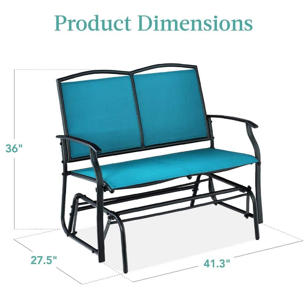 Winston Porter Nethuki Metal Outdoor Glider