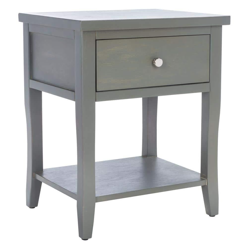 Coby Nightstand with Storage - Ash Grey - Safavieh.