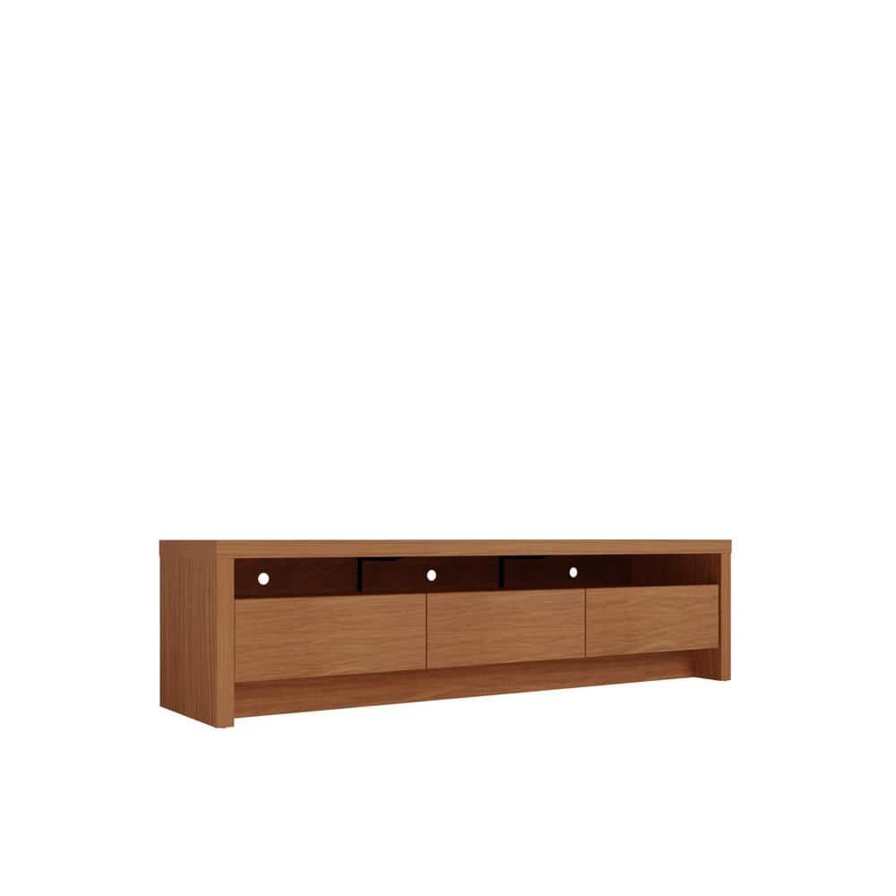Sylvan TV Stand for TVs up to 60" Cream - Manhattan Comfort: Modern Media Console with Storage, Cable Management