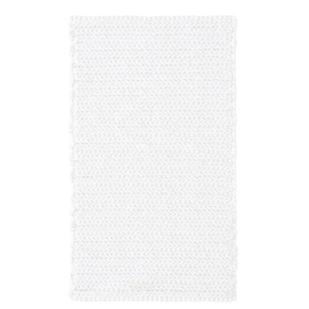 Lasso 100% Cotton Chenille Chain Stitch Non-Slip Bath Rug