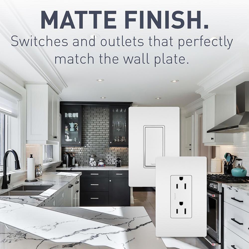 Radiant 15-Amp 4-Way Decorator Rocker Light Switch