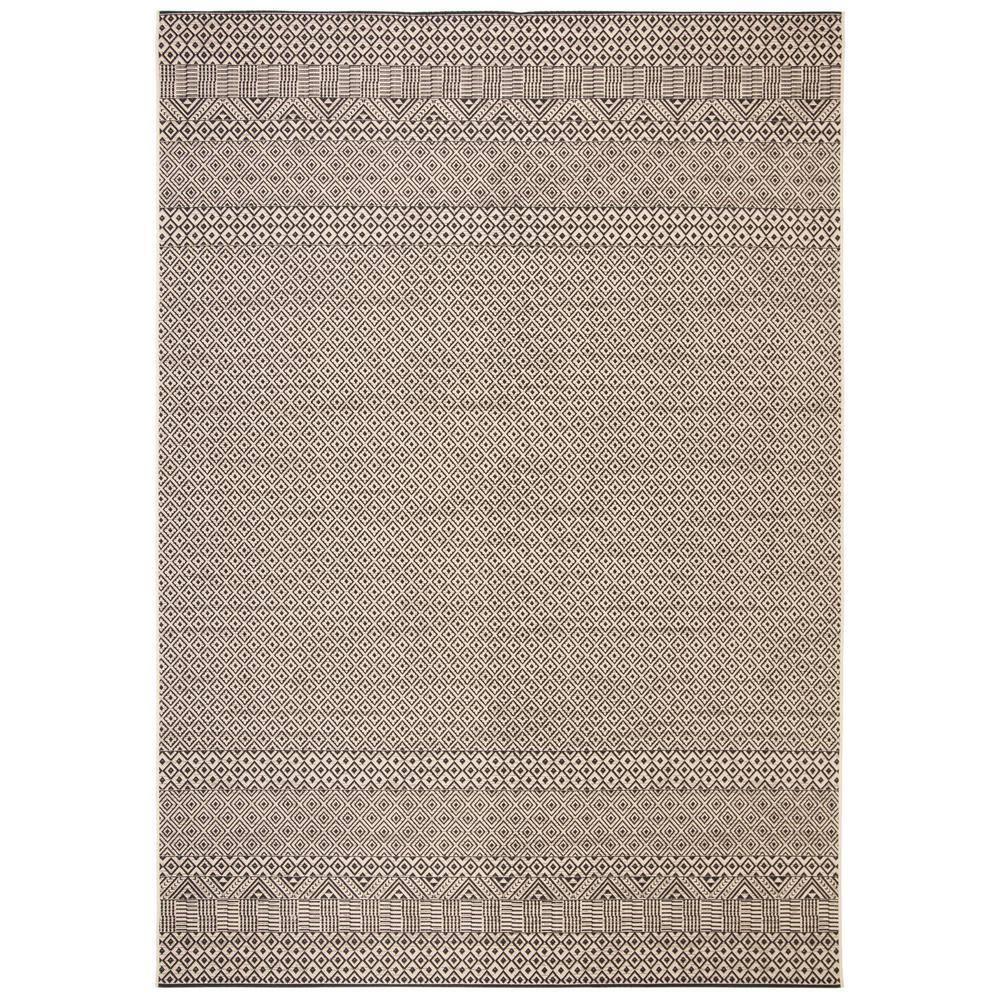Courtyard CY6235 Power Loomed Indoor and Outdoor Area Rug - Beige/Black - 8'x10' - Safavieh