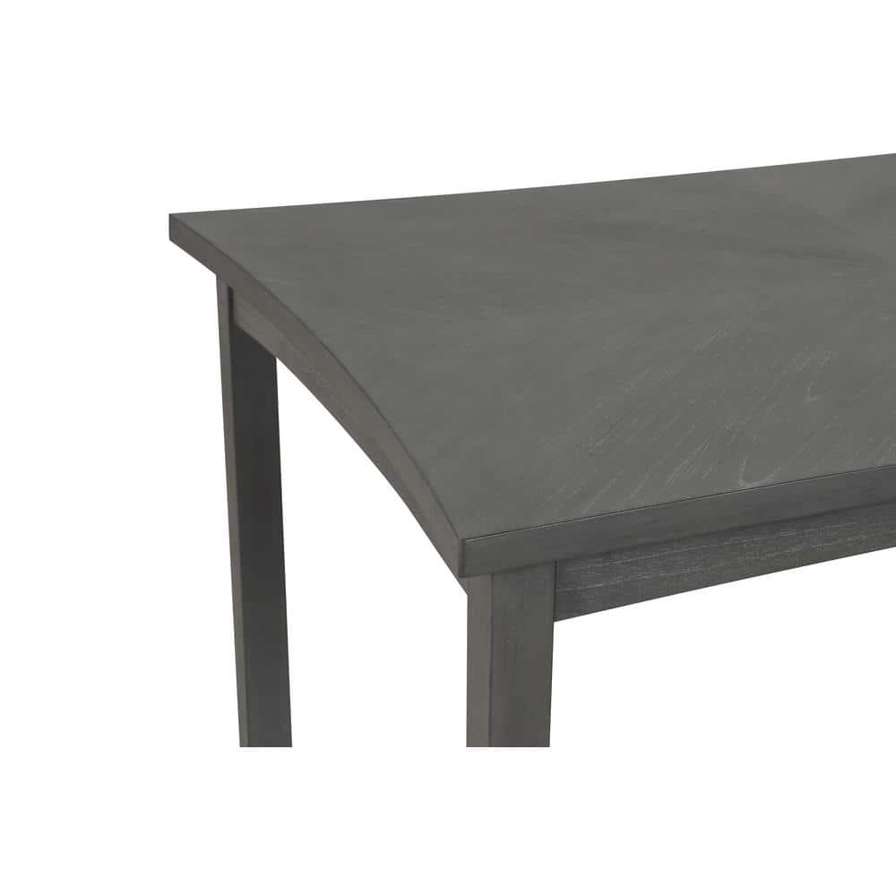 New Classic Furniture Flair  60" Dining Table & 4 Chairs (5 Pc Set)-Gray