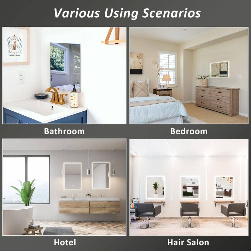 HOMLUX Rectangular Bathroom Mirror- 24" x 30"