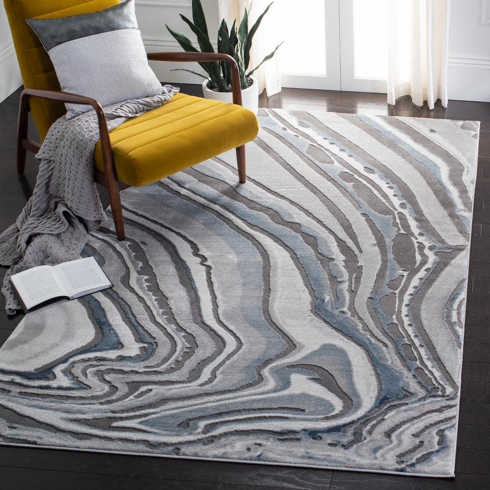 Craft CFT843 Loomed Indoor Area Rug - Blue/Grey - 6'7"x9' - Safavieh