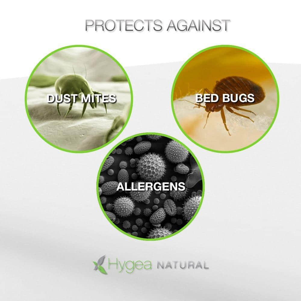 Hygea Natural 6 Gauge Vinyl Waterproof Zippered Box Spring / Mattress Protector