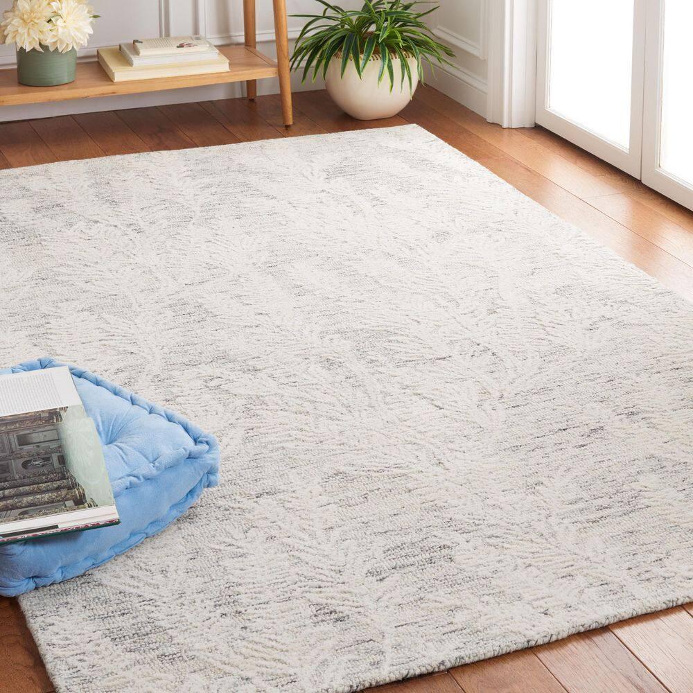 Metro MET877 Hand Tufted Indoor Accent Rug - Grey/Ivory - 3'x5' - Safavieh