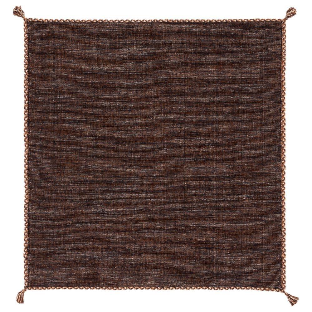 Montauk MTK150 Hand Woven Area Rug - Brown/Black - 5'x5' - Safavieh.