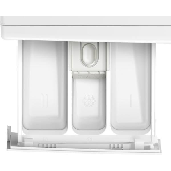 Bosch 500 Series White Smart Front Load Washer with Stainless Steel Drum
