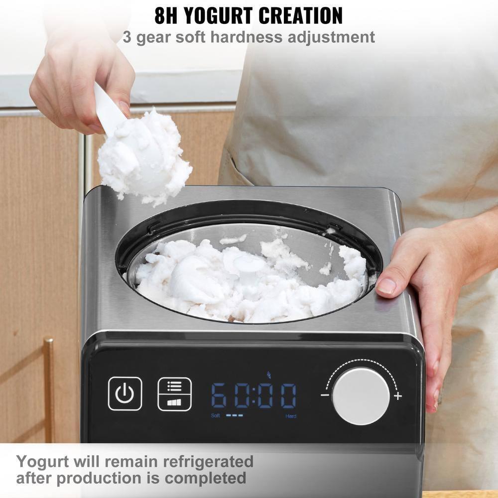 VEVOR 2 Quart Automatic Ice Cream Machine Electric Yogurt Gelato Make Black | Wayfair
