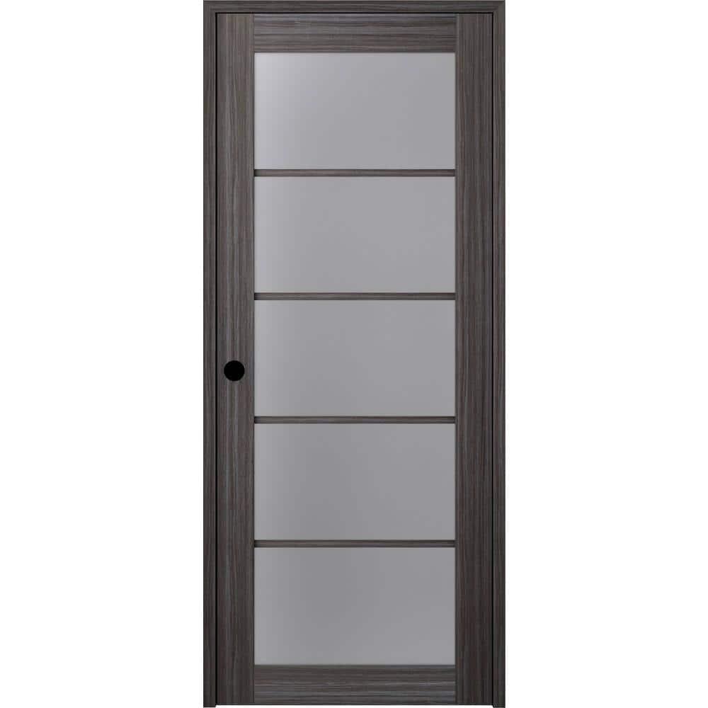 Palladio 5 Lite DIY-Friednly Manufactured Wood and Glass Single Prehung Interior Door
