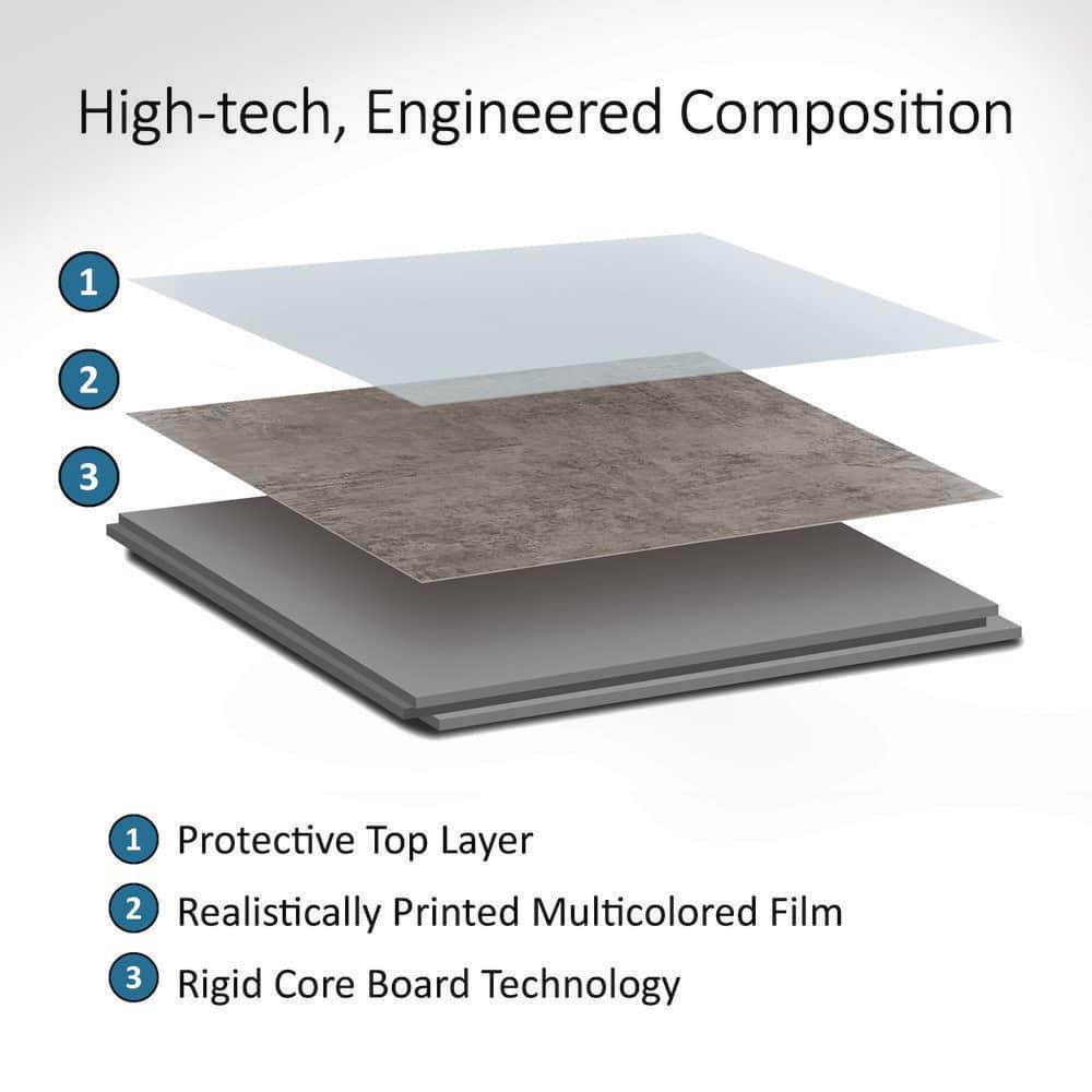 Palisade 25.6 in. x 14.8 in. Interlocking Vinyl Waterproof Wall Tiles